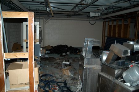 M-78 Twin/Triple Drive-In Theatre - Concession Now - Photo From Water Winter Wonderland
